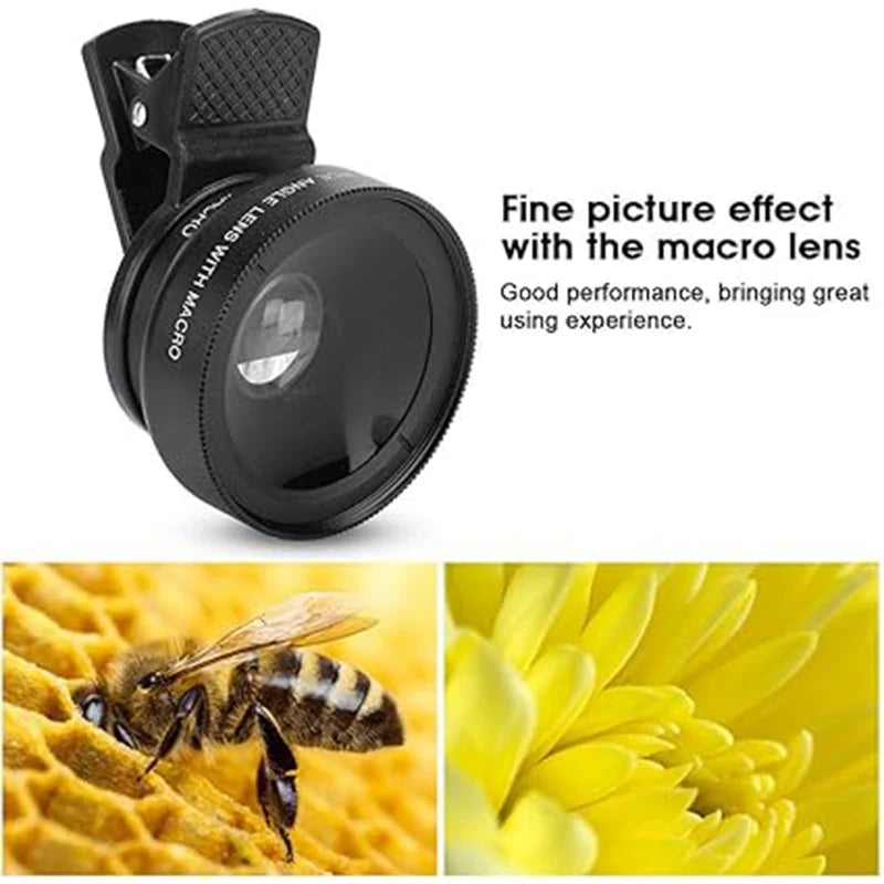 0.45X Camera Lens External Phone Lens Phone Camera Lens (With Color Box  1 Pc)
