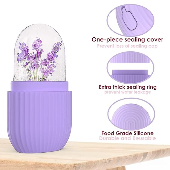 Beauty Ice Roller for Face Massager & Eye Reusable Face Rollers Facial Roller Box